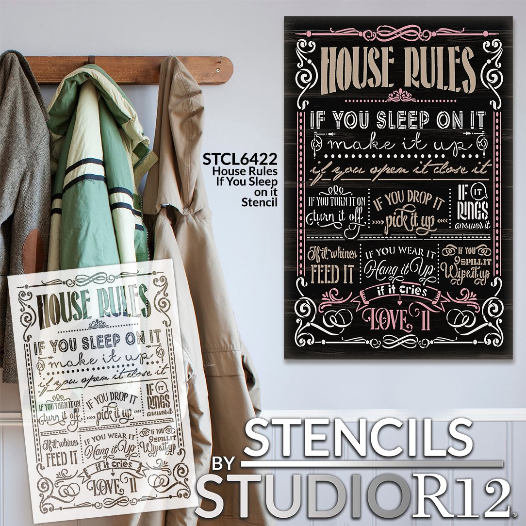 Tall Modern Lettering Stencils by Studior12 Full Alphabet Stencil for  Journaling Reusable Craft Template Select Size 