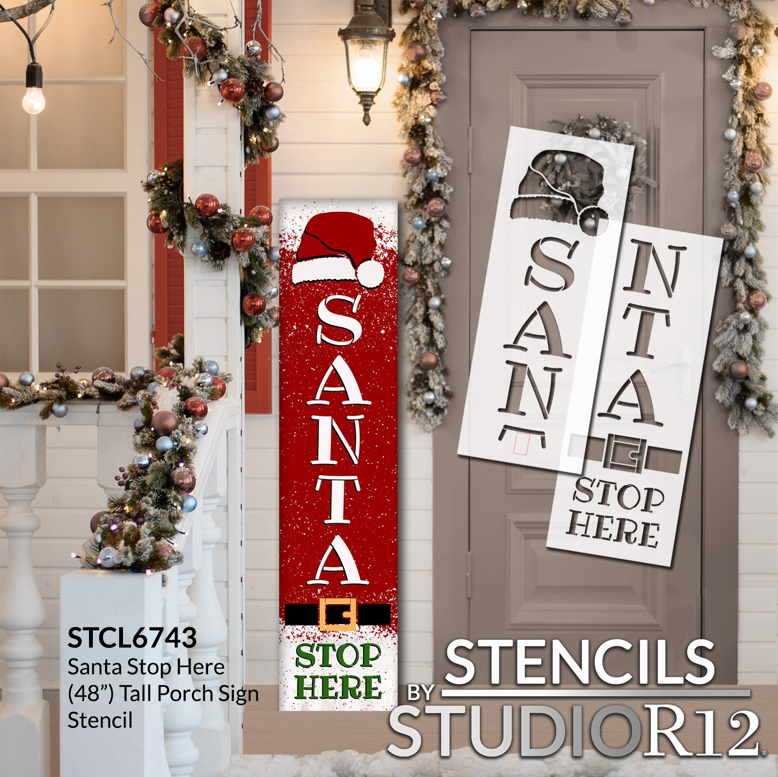 Let It Snow Stencil Easy Christmas Craft, Drawing Stencils, Christmas Porch  Sign, Large Christmas Stencils, Stencils for Wood Signs 