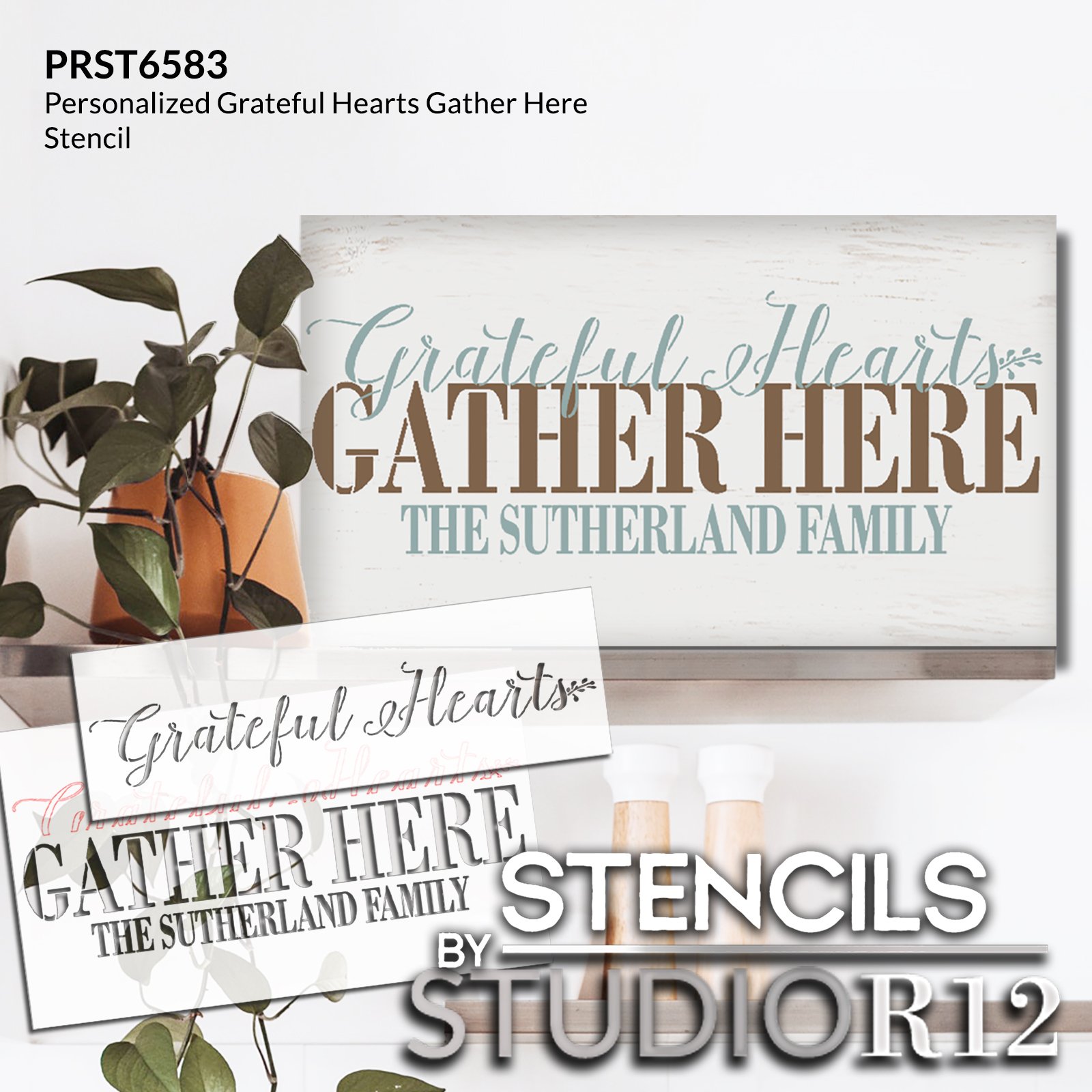 Come Gather in Our Kitchen Sign - Personalized Kitchen Signs