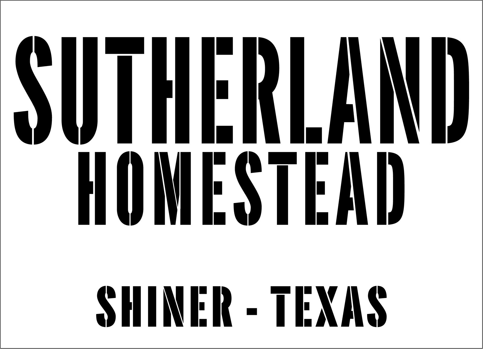 Personalized Homestead Stencil with Hometown by StudioR12 - Select Size - USA Made - DIY Rustic Family Home Decor | Craft Farmhouse Wood Signs | PRST5419
