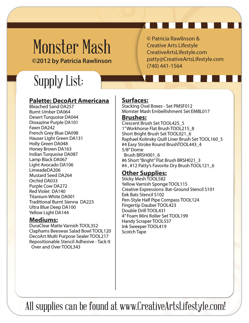 Monster Mash - DVD & Pattern Packet