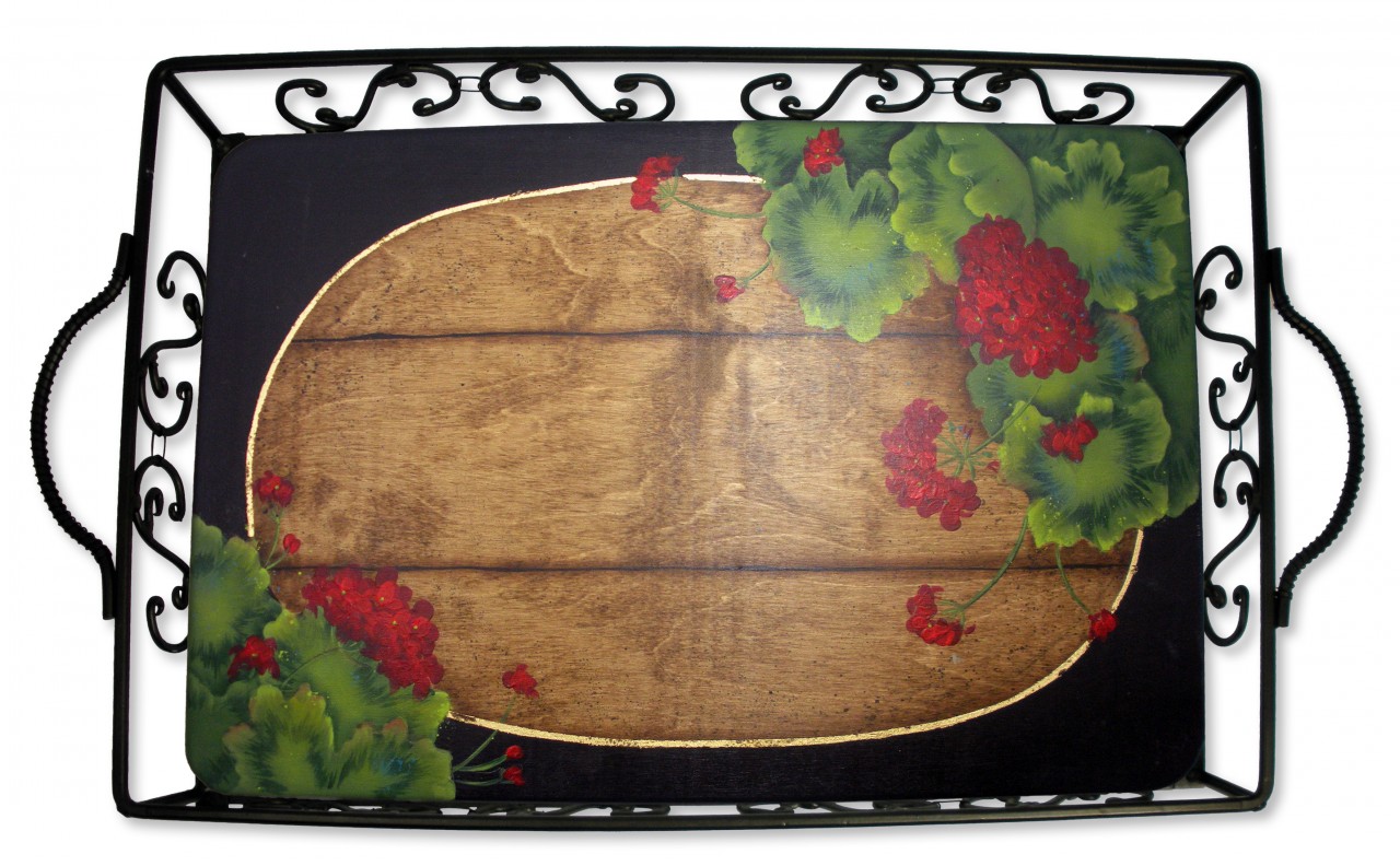 Geranium Garden Tray DVD and Pattern Packet - Patricia Rawlinson