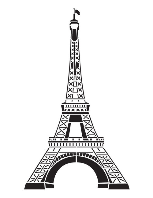 eiffel tower cake stencil