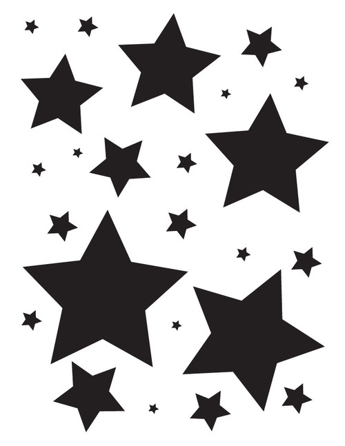 Simple Single Star - Art Stencil - 6 x 6 - STCL1259_2 by StudioR12