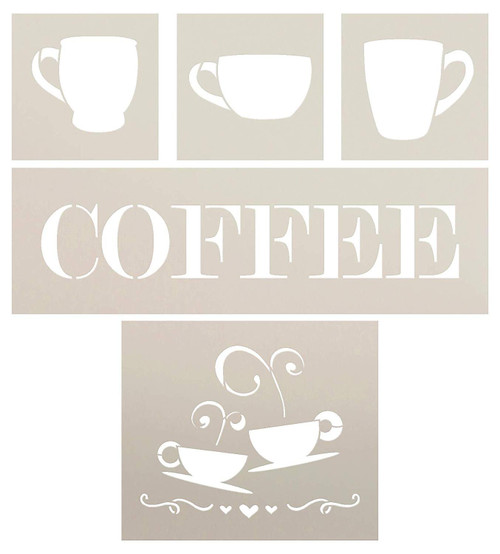 Coffee Stencils - 16pc set. Make your coffee fun! – 123kitchens