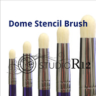 Dome Stencil Brush | Scumble | Swirl | Dry Brush | Prevent Bleeding | DIY Crafting & Painting Tools | Select Size