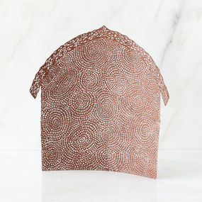 Standing see through brown barn figurine standing up facing forward