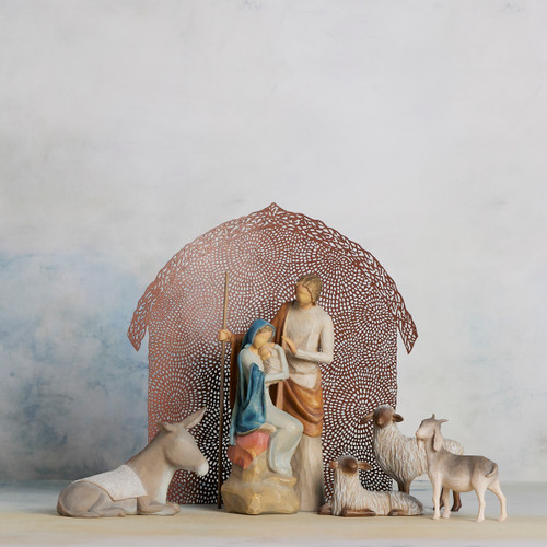 The Holy Family Complete Small-scale 6-piece Nativity Set