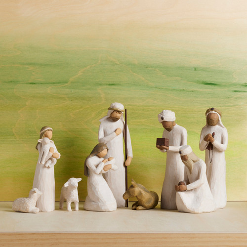 Nativity Starter Figures plus The Three Wisemen, 9-piece Set slide 