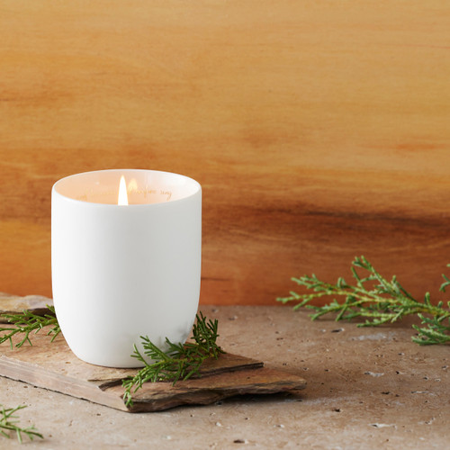 Peaceful Cypress and Cedar Candle slide 
