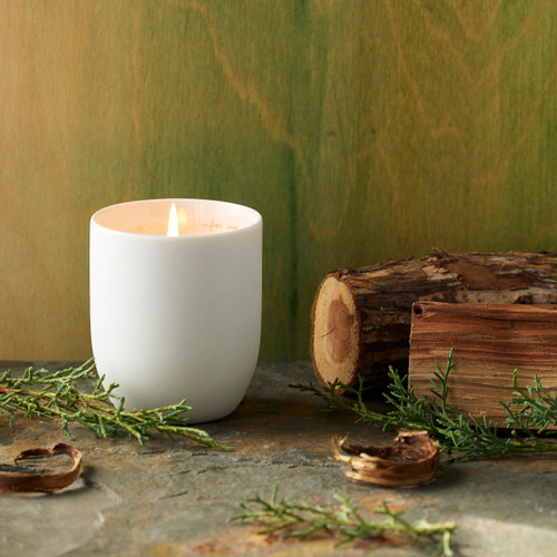 Peaceful Cypress and Cedar Candle slide 
