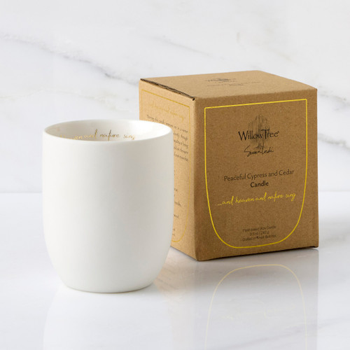 Peaceful Cypress and Cedar Candle slide 