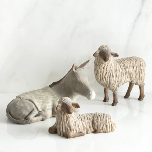 Gentle Animals of the Stable for The Christmas Story slide 