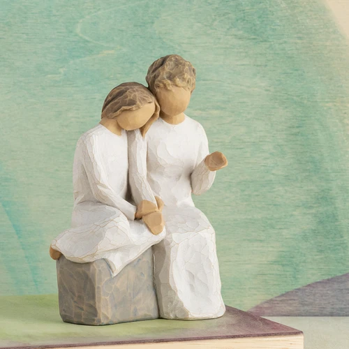 Willow Tree figurine of a grandmother with a young girl