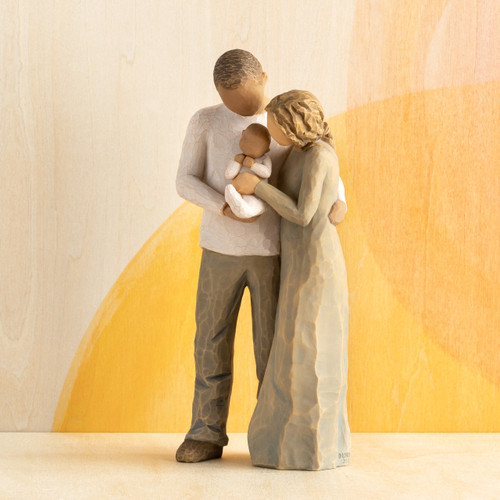 We are Three (woman: lighter skin, man: darker skin) slide 