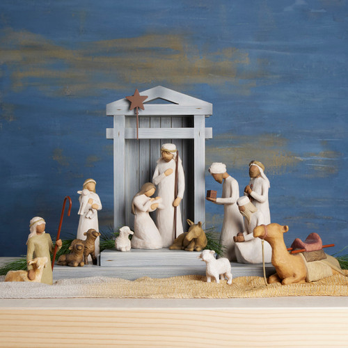 Nativity Deluxe plus The Three Wisemen and Camel, 14-piece Set slide 