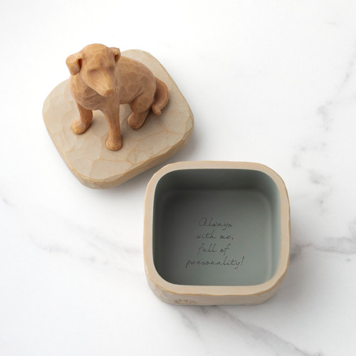 Love my Dog (golden) Keepsake Box slide