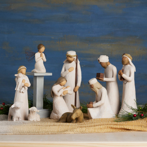 Nativity Starter Figures plus The Three Wisemen and Angel, 11-piece Set slide 