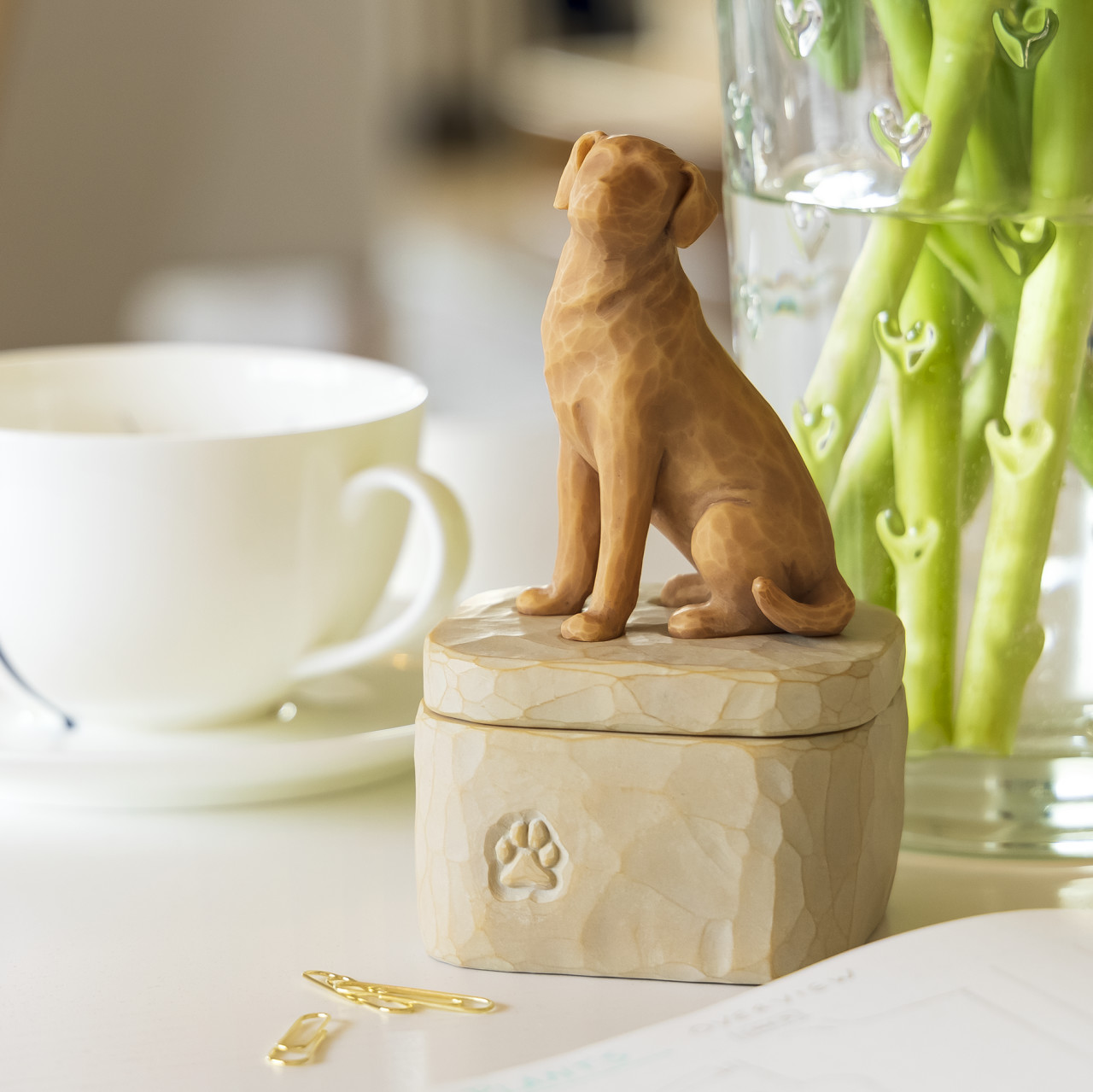 Love my Dog (golden) Keepsake Box thumbnail