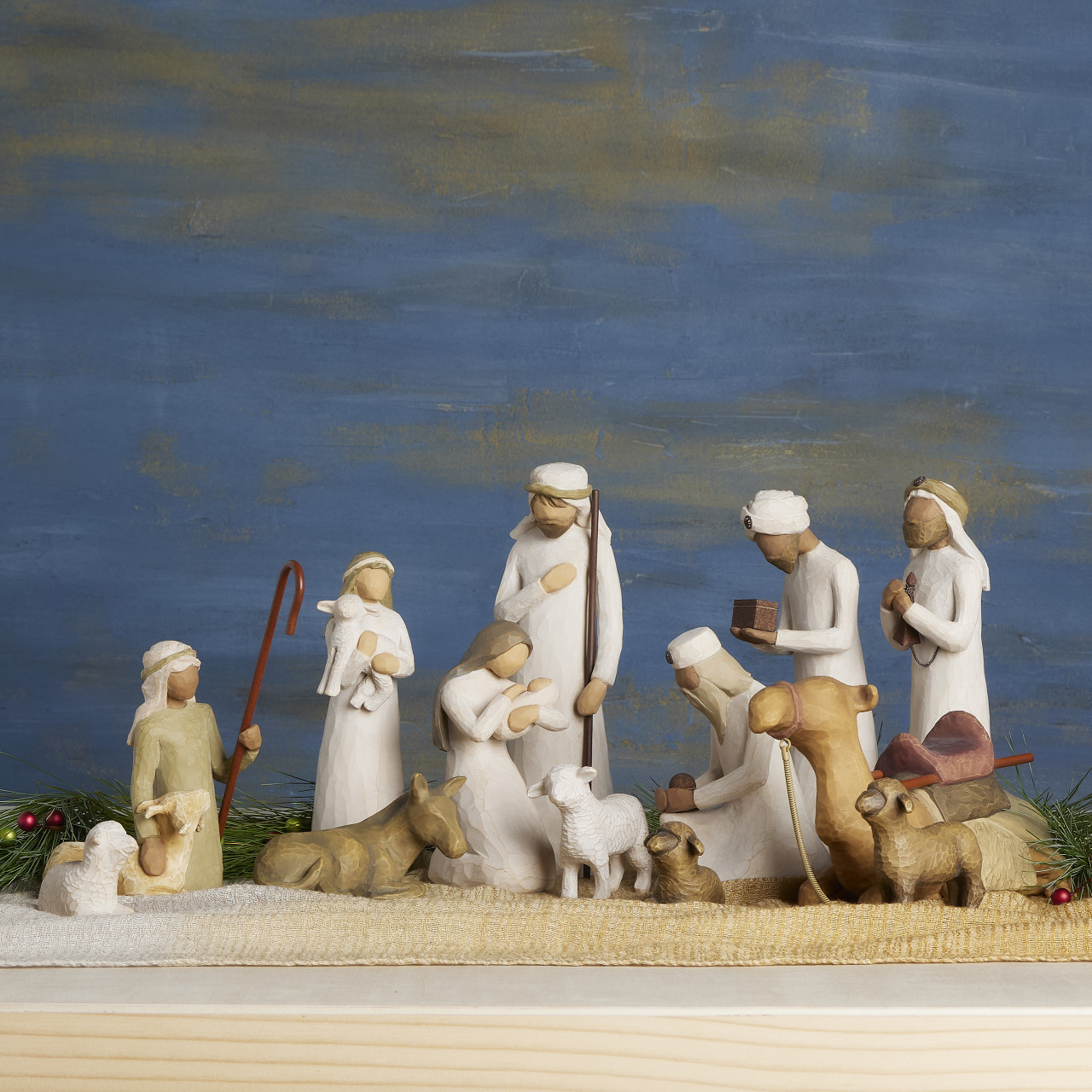 Nativity Starter Figures plus The Three Wisemen and Camel, 13-piece Set thumbnail