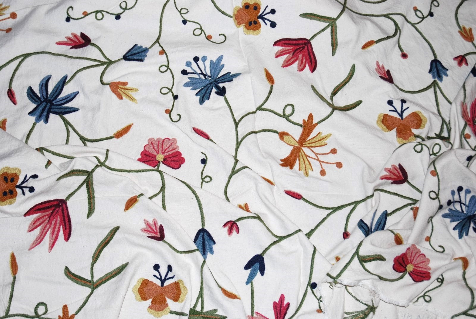 Multicolor Crewel KF-052 Fabric