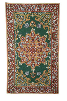 Kashmir Wool Tapestry Area Rug, Multicolor 3x5 feet #CWR15105