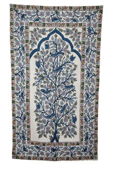 Kashmir Wool Tapestry Area Rug, Multicolor 3x5 feet #CWR15103