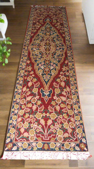 Crewel Embroidery Chainstitch Tapestry Runner, Multicolor 10x2.5 ft  #CWR25101