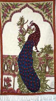 Crewel Embroidered Chainstitch Tapestry Rug Wool, Multicolor 3x5 ft #CWR15126