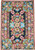 Crewel Embroidered Chainstitch Tapestry Rug, Multicolor 2x3 ft #CWR6106