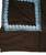 Woolen Embroidered "Tilla" Shawl Brown, Silver Embroidery #WS-927