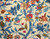 Made to Order Custom Crewel Embroidered Fabric Beige, Multicolor #3371