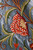 Crewel Velvet Embroidered Fabric "Tree of Life" Teal, Multicolor #CV201