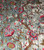 Crewel Velvet Embroidered Fabric Teal, Multicolor #CV402