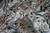 Crewel Velvet Embroidered Fabric "Watlab" Teal, Multicolor #CV308