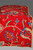 Crewel Silk Table Runner Embroidered Bed Runner Throw Red, Multicolor #CWR16302