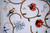 Cotton Crewel Embroidered Fabric "Birds" Grey, Multicolor #BRD302