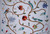 Cotton Crewel Embroidered Fabric "Birds" Grey, Multicolor #BRD302