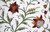 Made to Order Custom Crewel Embroidered Fabric Off-White, Multicolor #3368