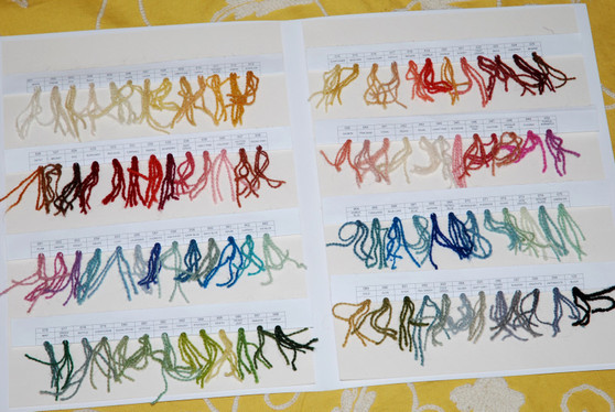 Crewel Wool Shade Card, Must Have for Custom Projects