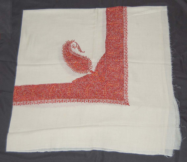 Cashmere Pashmina "Sozni" Embroidered Arab Scarf Shemagh Shawl, Multicolor #PRM-103