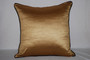 Crewel Hand Embroidered Velvet Cushion Throw Pillow Gold, Multicolor #CW526