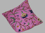 Kashmiri Ethnic Embroidered Crewel Pillowcase Cushion Cover Floral Pink, Multicolor #CW315