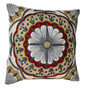 Ethnic "Aari" Embroidered Crewel Wool Pillowcase Cushion Cover, Multicolor #CW1007