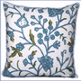 Crewel Pillows Embroidered Cotton Cushion Cover "Tree of Life", Multicolor #CW412
