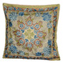 Ethnic Kashmiri Embroidered Crewel Silk Pillowcase Cushion Cover, Multicolor #CW2004