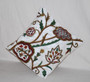 Kashmir Crewel Embroidered Cotton Cushion Throw Pillow "Watlab", Multicolor #CW528