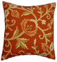 Cotton Crewel Embroidered Pillow Cushion Cover Rust, Multicolor #CW238
