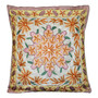 Crewel "Aari" Embroidered Sillk Throw Pillow Cushion Cover, Multicolor #CW2007