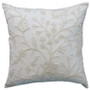 Cotton Crewel Pillow Cushion Cover "Tree of Life", White on White #CW421